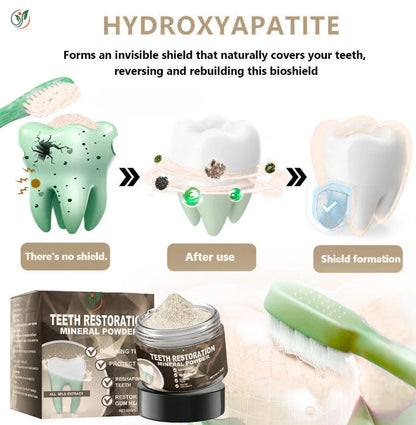 Whitening & enamel strengthening repair powder